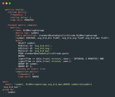 Joule Metrics Engine